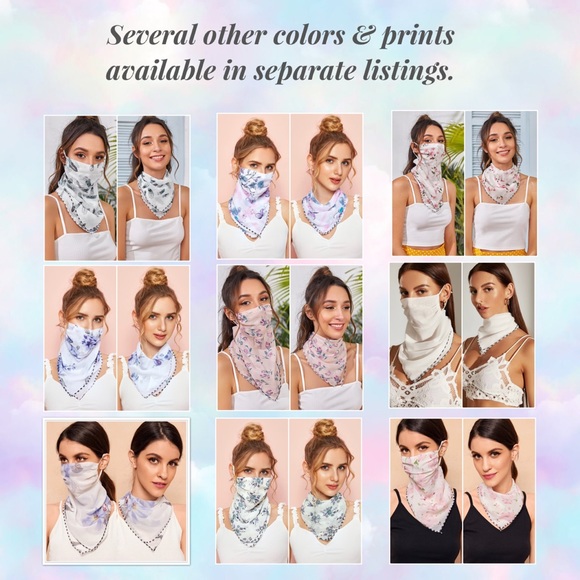 FACE MASK SALE! Pretty Convertible Scarf Face Mask - Picture 9 of 12